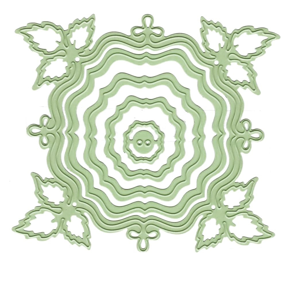 Suaje de Corte de Marco de Hojas / Frame Leave Dados de Corte / Suajes / Troqueles Leane Creatief