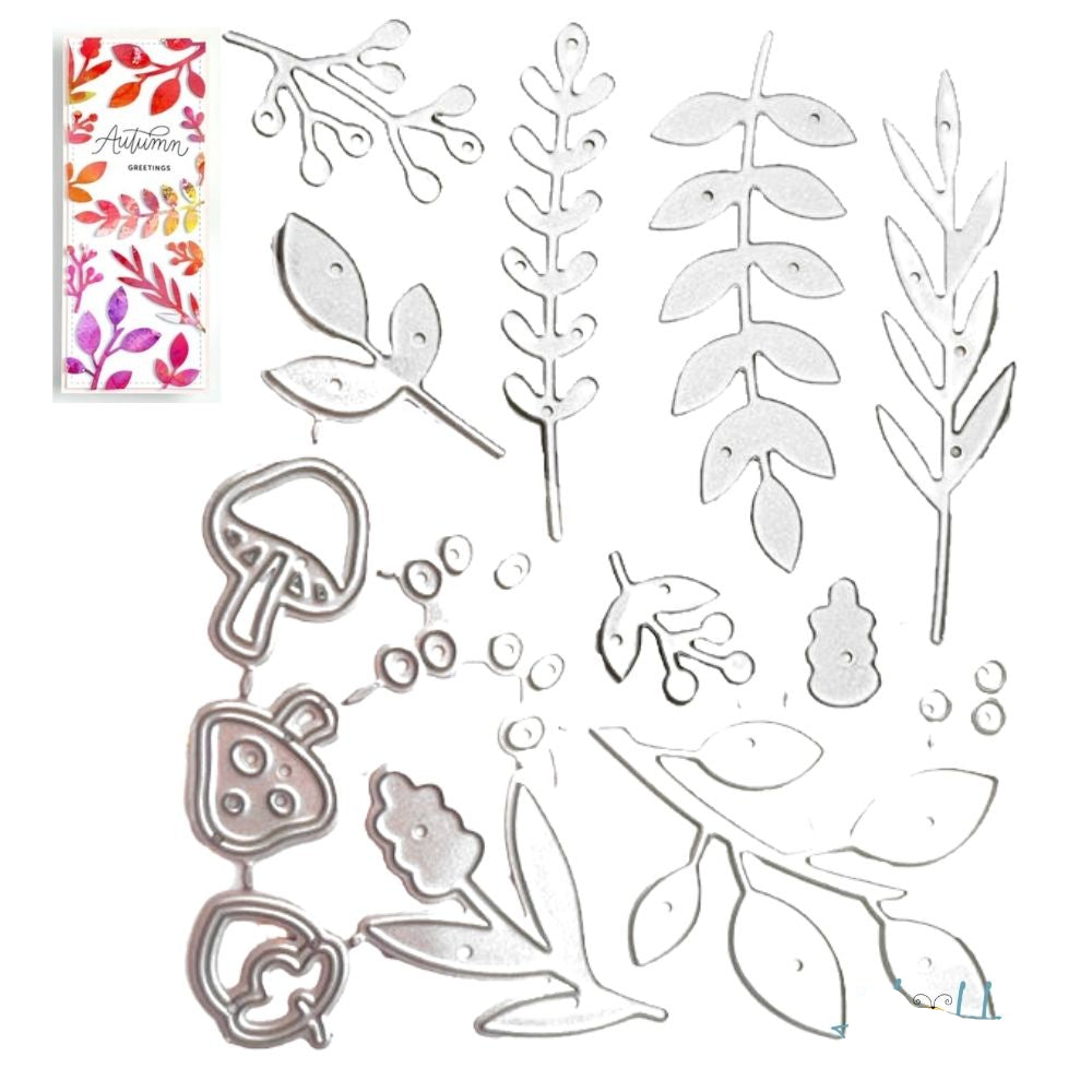 Suajes de Follaje y Hongos Dados de Corte / Suajes / Troqueles Hobbees