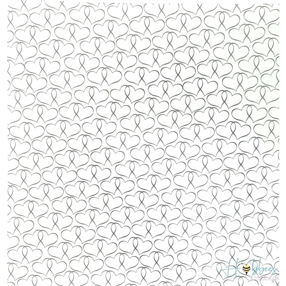 Vellum Black Hearts / 25 Hojas de Papel Albanene Decorado Descontinuado American Crafts