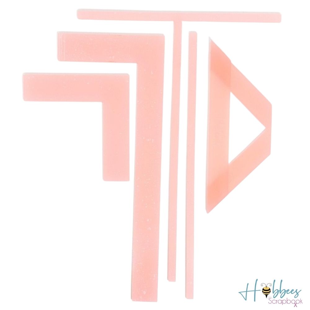 Escuadras para Encuadernación Color Rosa Descontinuado Hobbees