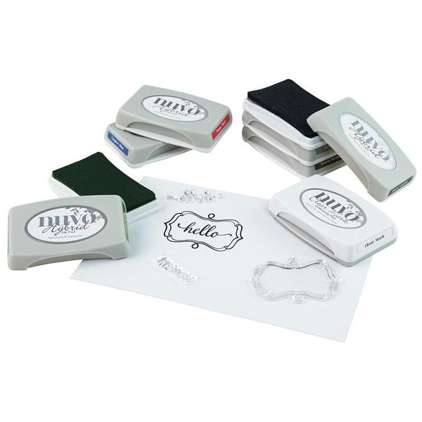 Ink Pad Metro Grey / Cojin de Tinta para Sellos Color Gris Tintas Nuvo