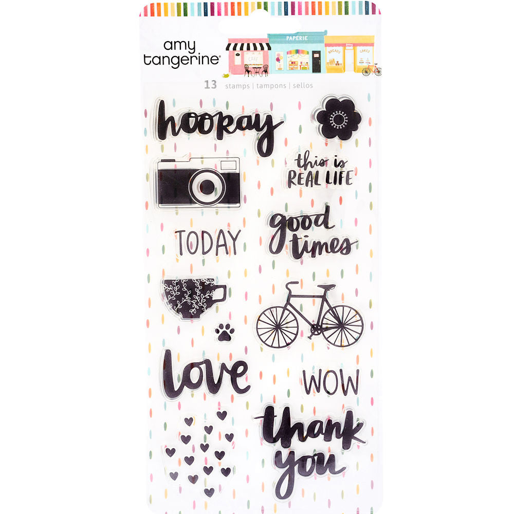 Slice of Life Clear Stamps / Sellos de Polímero Descontinuado American Crafts