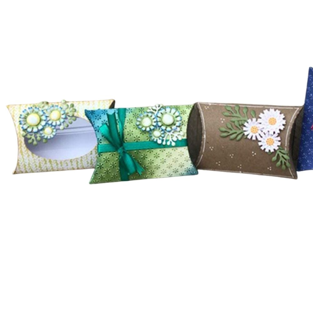 Suaje de Cajita de Almohada y Flores Dados de Corte / Suajes / Troqueles Hobbees