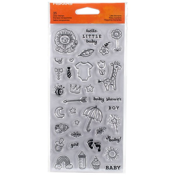 Little Moments Clear Stamps / Sellos Acrílicos Pequeños Momentos Descontinuado Fiskars