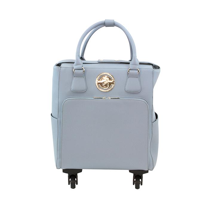 Handbag and Roller Set Balmoral Blue / Bolsa y Carrito con Ruedas