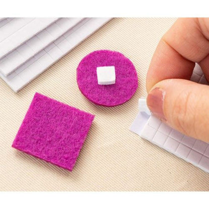 3D Pop Dots Dual-Adhesive Foam / Foami Cuadrados Adhesivos 9.5 mm Descontinuado Multicraft Imports