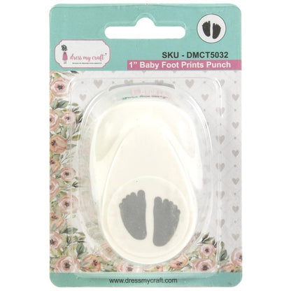 Baby Foot Prints Punch 1" / Perforadora Huellitas de Bebé 2.54 cm Perforadoras Dress My Craft