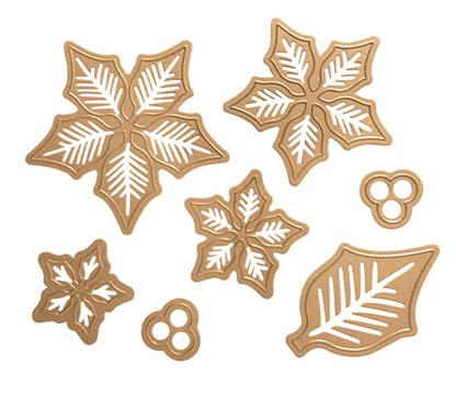Layered Poinsettia Dies and Emboss / Suaje y Realce Flor Navideña Descontinuado Spellbinders