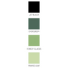 Green Fields Crisp Dye Ink Oval Set / 4 Cojines de Tinta Verdes