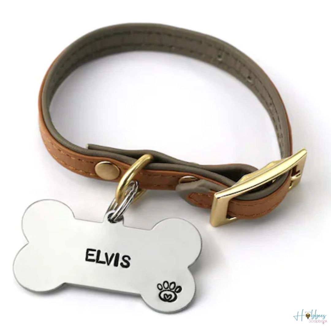 24 Pet Tags with Ring / Plaquitas de Hueso