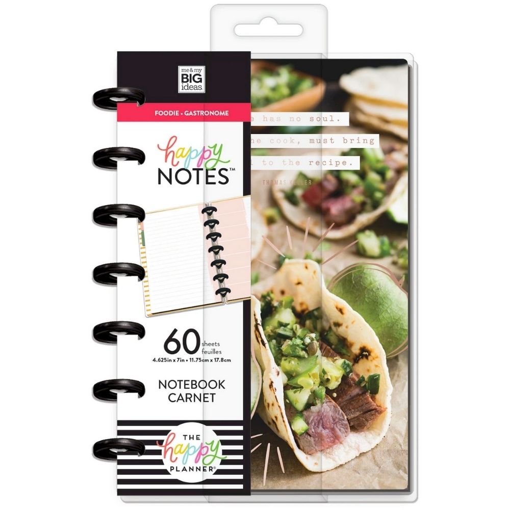 Happy Planner Mini Notebook Recipe Foodie / Cuaderno de Notas Tipo Recetario