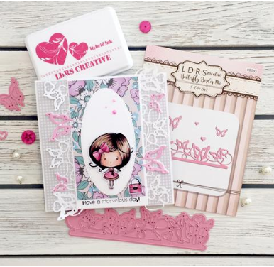 Butterfly Border Dies / Suajes de Corte de Orilla de Mariposa Descontinuado LDRS Creative