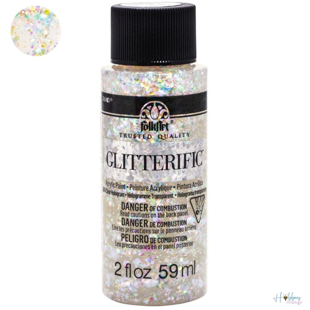 FolkArt Glitterific Paint Hologram / Pintura Acrílica con Glitter