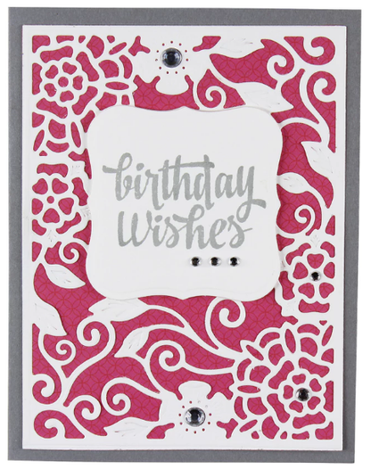 Nestabilities A2 Card Creator Dies Tudor Rose / Suajes de Corte Marco de Rosas Descontinuado Spellbinders