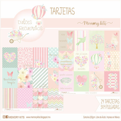 Kit de Papel Cartulina Dulces Recuerdos Descontinuado Memory Kits
