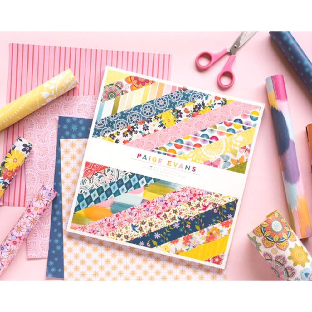 Wonders Paper Pad 12 x 12" / Block de Papel Mandalas y Flores Descontinuado American Crafts