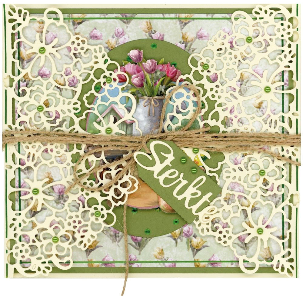 Half Flower Circle Dies / Suaje Floreado Para Sobres Descontinuado Amy Design