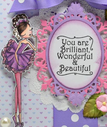Cling Mounted Rubber Stamps Looking Gorgeous / Sello Cling Bailarina Descontinuado LDRS Creative