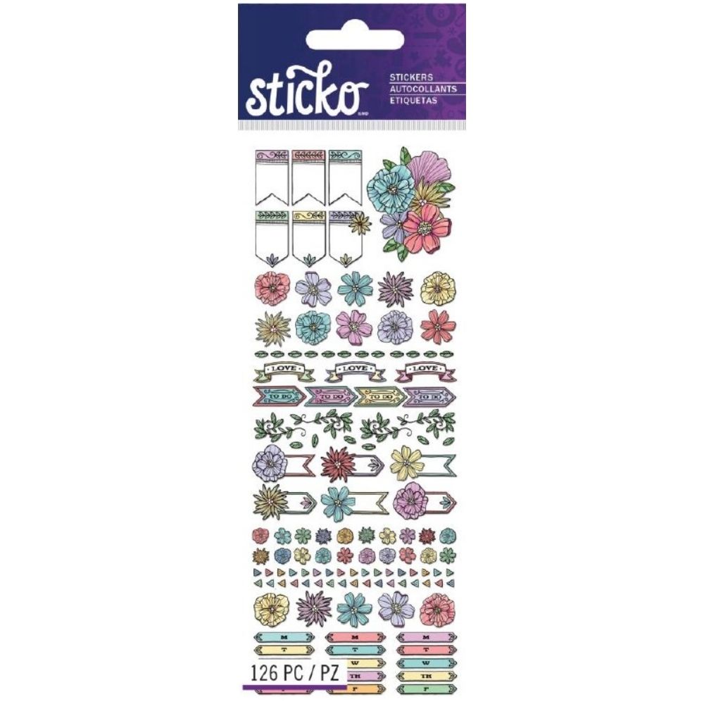 Tinny Stickers Etched / Estampas de Flores