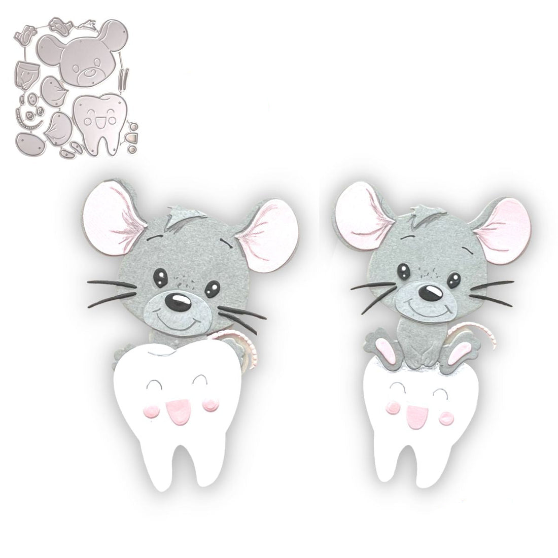 Suaje de Ratón de los Dientes Pérez Dados de Corte / Suajes / Troqueles Hobbees