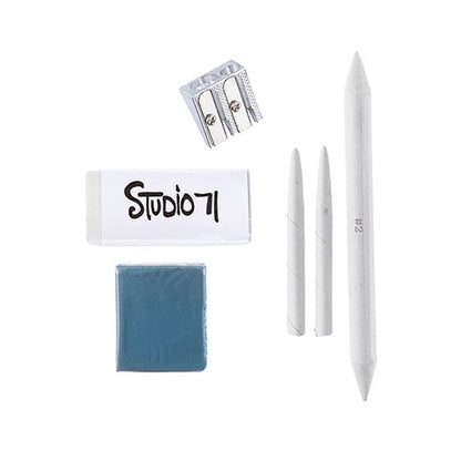 Next Studio 71 Charcoal Sketching Set / Kit de Caboncillo Para Dibujo Descontinuado Darice