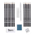 Next Studio 71 Charcoal Sketching Set / Kit de Caboncillo Para Dibujo Descontinuado Darice