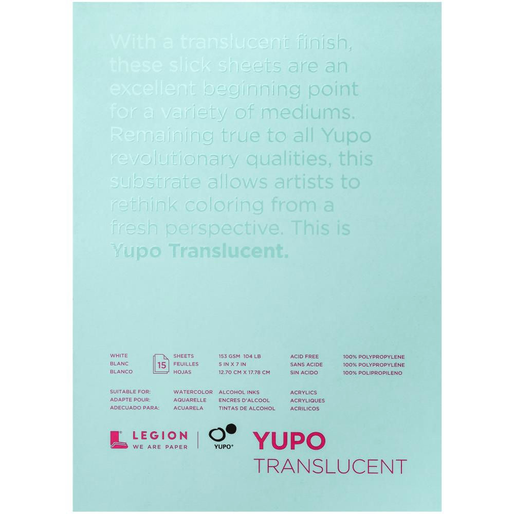 Yupo Paper Translucent  / 15 Hojas de Papel Yupo Translúcido