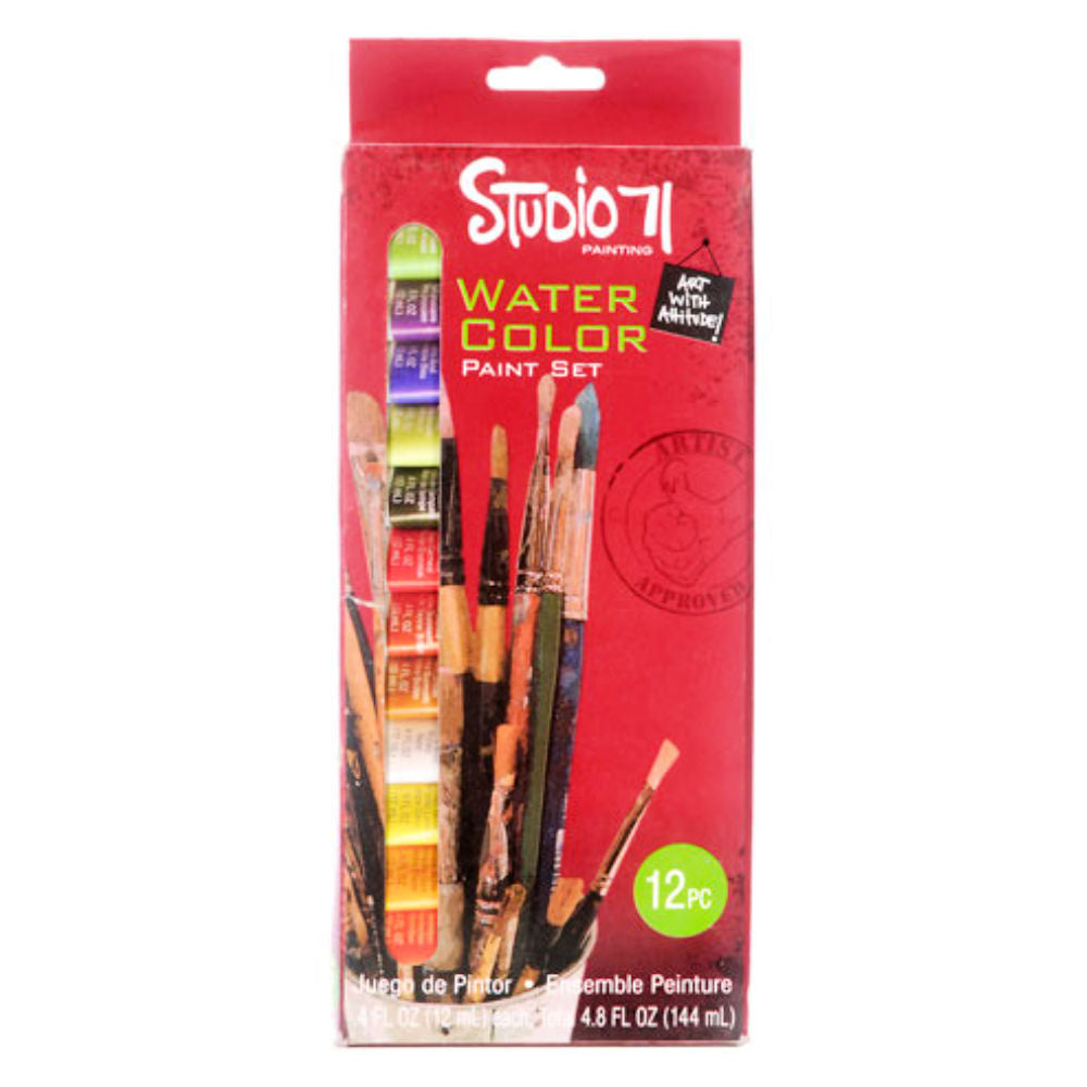 Watercolor Paint Set / 12 Tubos de Acuarela Acuarela Studio 71