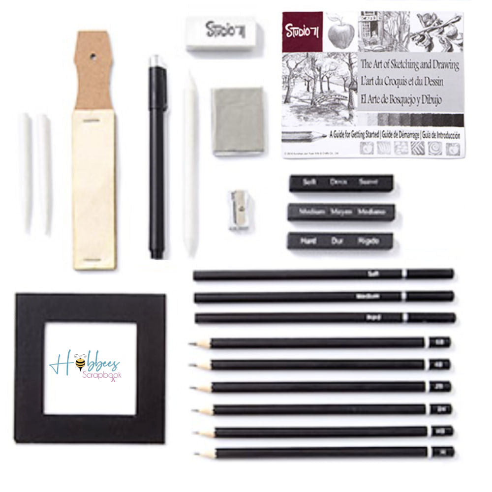 Studio 71 Beginner Sketching Set / Kit de Bosquejo y Dibujo Principiantes Descontinuado Darice