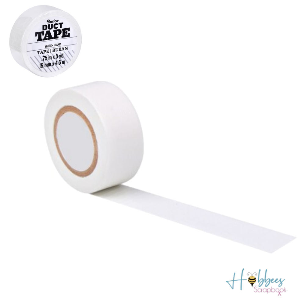 Cinta Adhesiva MIni Duct Tape Blanca Proteccion Adornos - Hobbees