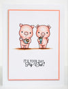 Cling Mounted Rubber Stamps and Dies Sweet Treats / Sellos Cling y Suajes de Cerditos