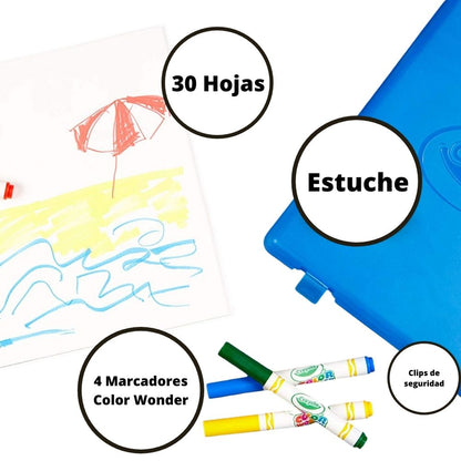 Stow &amp; Go Studio / Estuche para Viaje Color Wonder Descontinuado Crayola