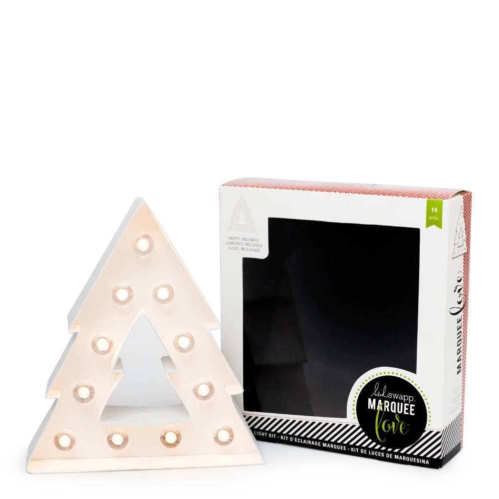 Marquee Light Kit Christmas Tree / Figura de Arbol de Navidad con Luces Descontinuado Heidi Swapp