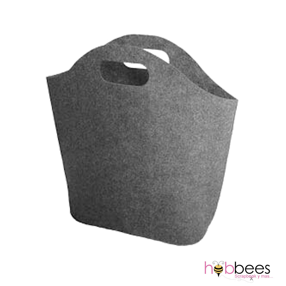 Felt Bag Grey / Bolsa de Fieltro Gris Personalizable