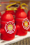 Fire Hydrant Cups w Straws / 8 Vasos de Hidrantes con Popote
