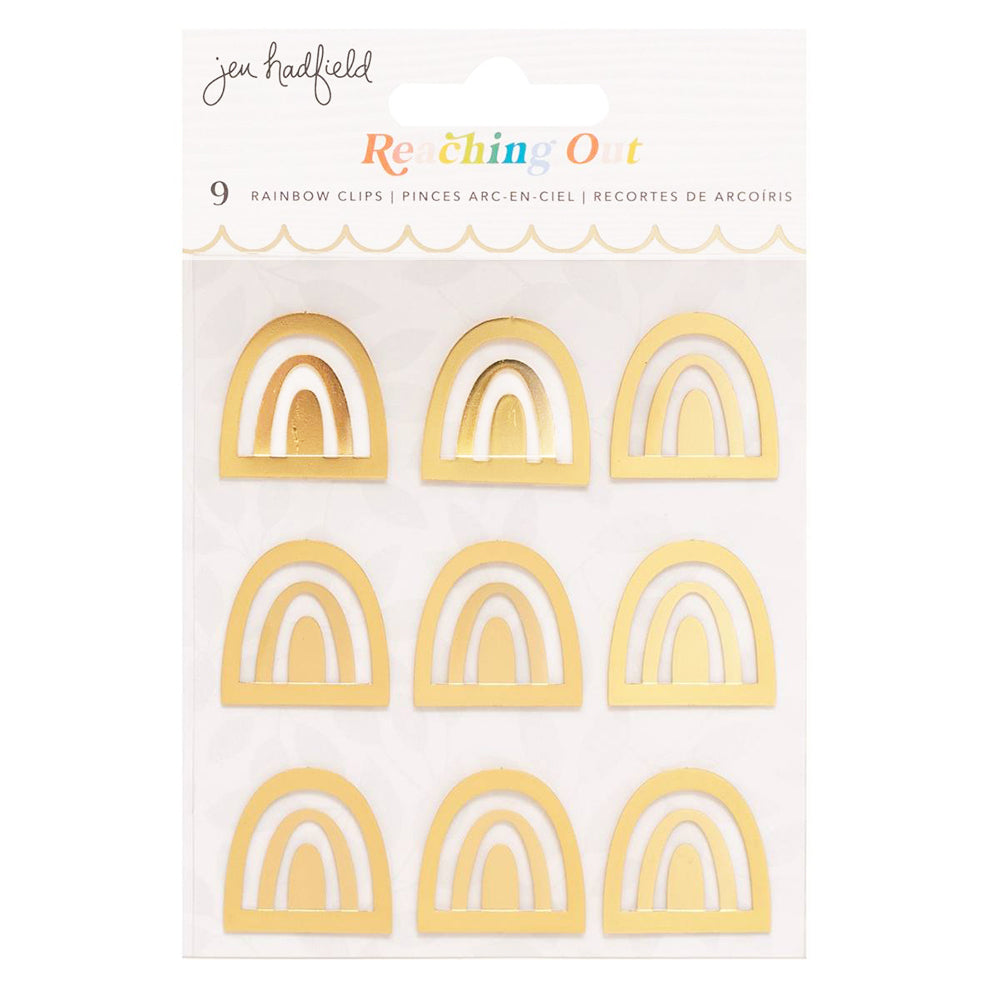 Reaching Out Rainbow Metal Clips / Clips Metálicos de Aicoiris Adornos / Embellishments American Crafts