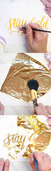 GoPress Heat Activate Foil Gold Vintage / Rollo de Papel Metalizado Oro Viejo