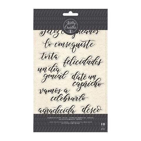 Spanish Celebration Stamps / Sellos Celebraciones en Español Descontinuado Kelly Creates