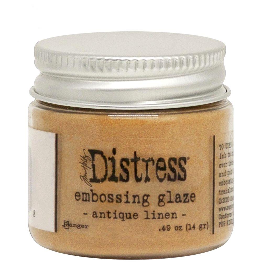 Distress Embossing Glaze Antique Linen / Polvo de Embossing Lino Polvos de Embossing Ranger