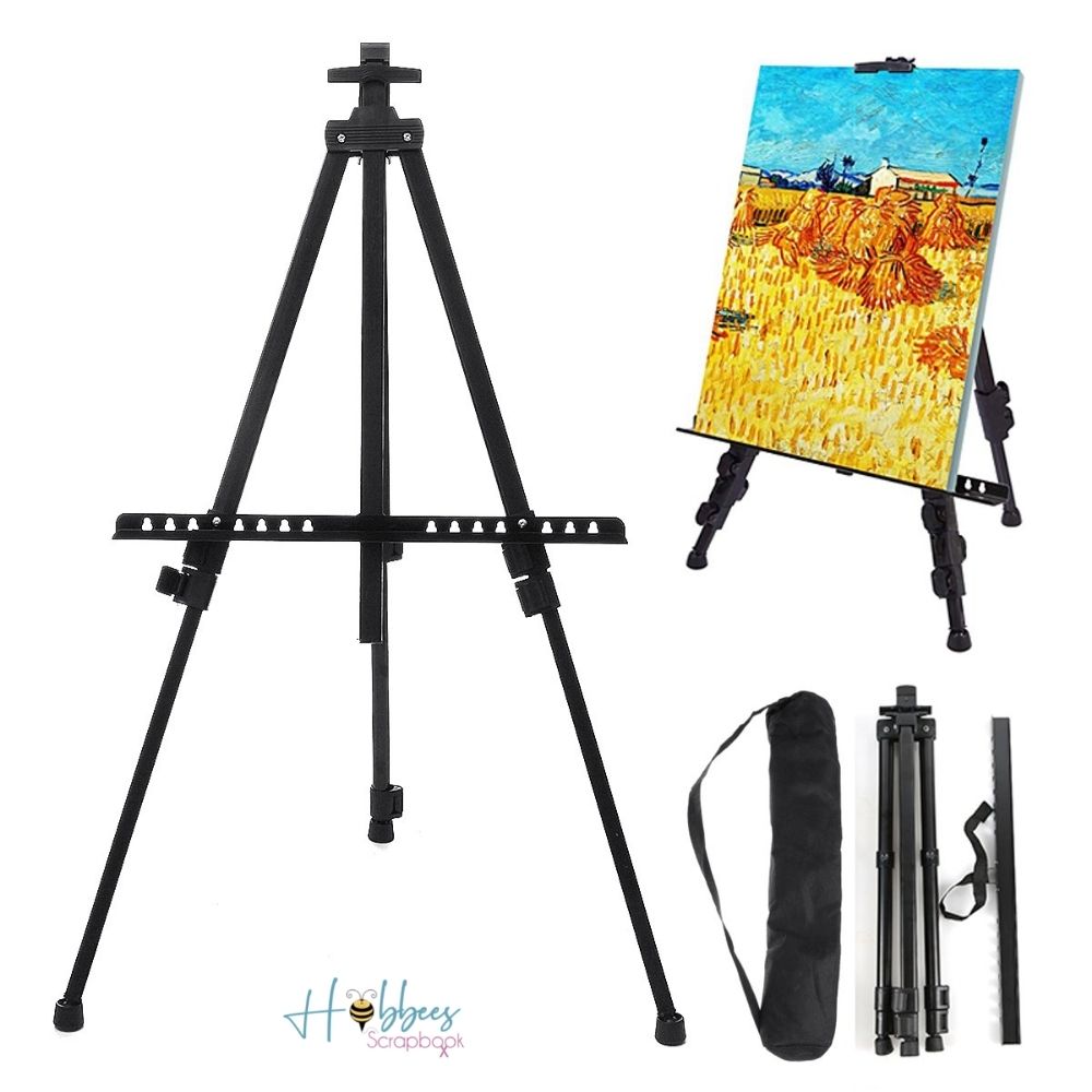 Metal Folding Easel / Caballete de Aluminio Negro Descontinuado hobbees