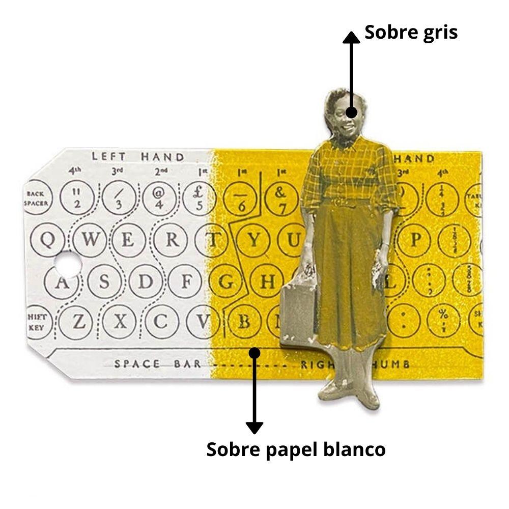 Distress Embossing Glaze Fossilized Amber / Polvo de Embossing Amarillo Polvos de Embossing Ranger