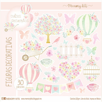 Kit de Papel Cartulina Dulces Recuerdos Descontinuado Memory Kits