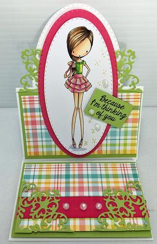 Cling Mounted Rubber Stamps Girl&