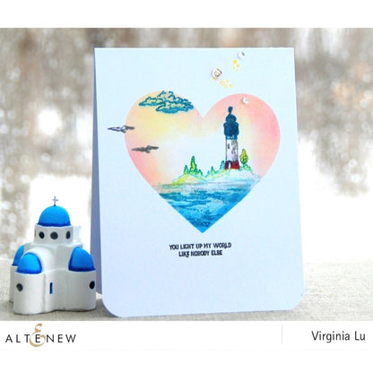 Glacier Caves Crisp Dye Ink Oval Set / 4 Cojines de Tinta Azules Fríos Descontinuado Altenew