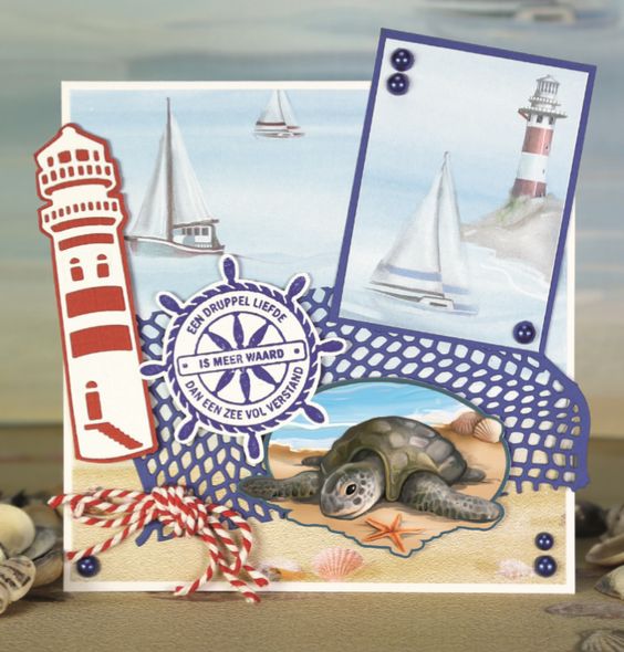 Maritime Nautical Frame Cutting Die / Suaje de Marco Náutico Descontinuado Amy Design