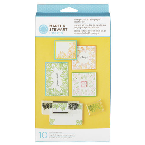Stamp Around de Page Starter Kit / Juego de Sellos para Orilla Descontinuado Martha Stewart