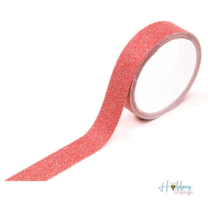 Sparkle Tape Red / Cinta Adhesiva Roja Brillante Descontinuado Darice