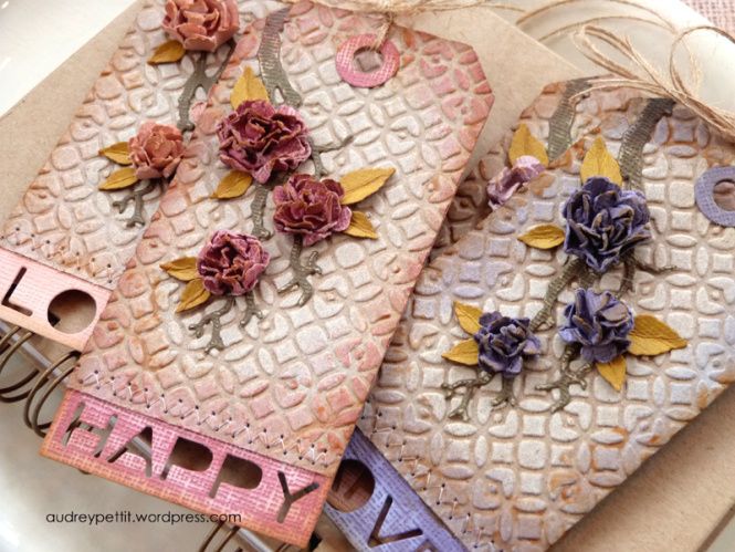 Tim Holtz Thinlits Die Tiny Tattered Florals / 15 Suajes de Flores y Herramienta para Filigrana Descontinuado Sizzix