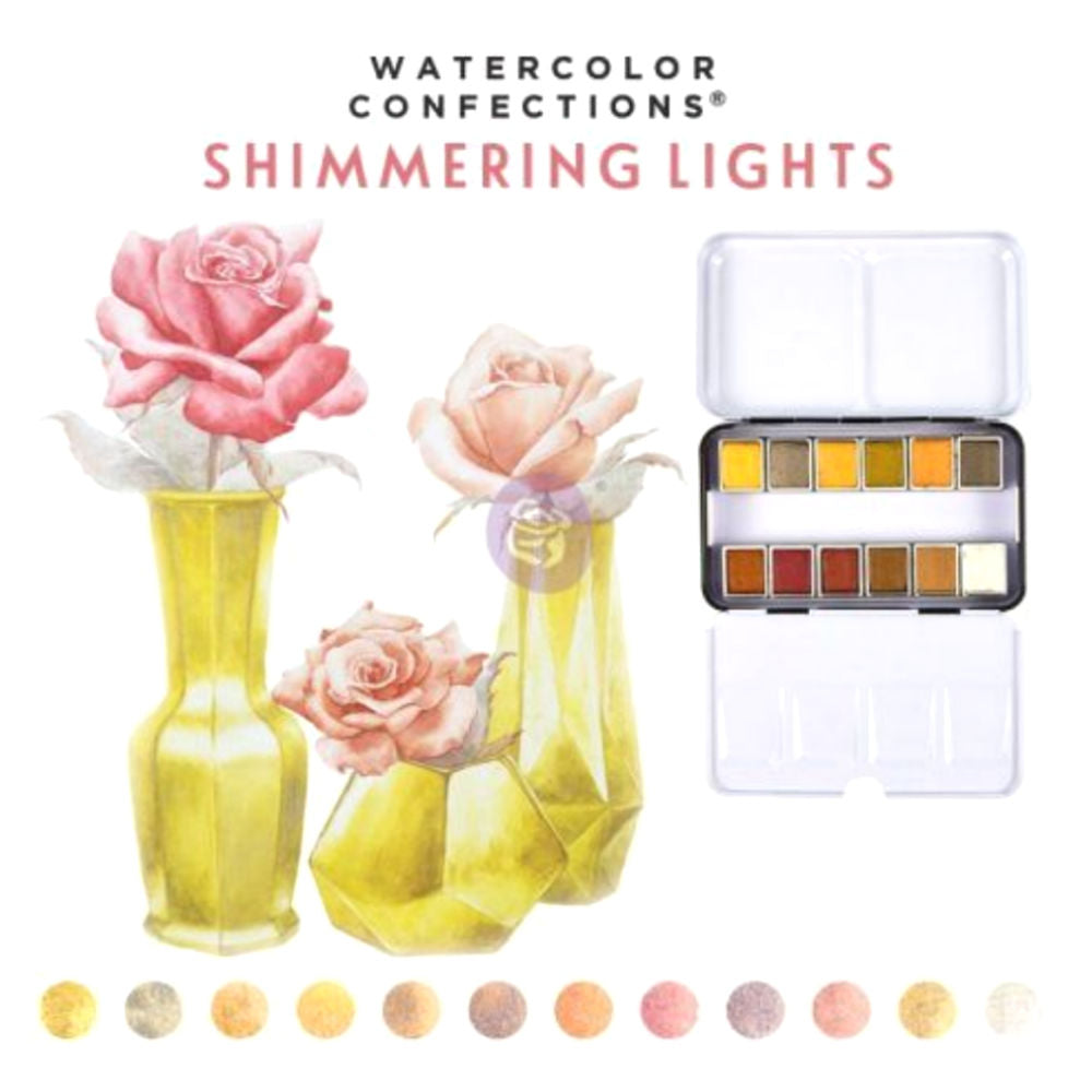 Prima Shimmering Lights Watercolor Pans / Acuarelas Brillantes
