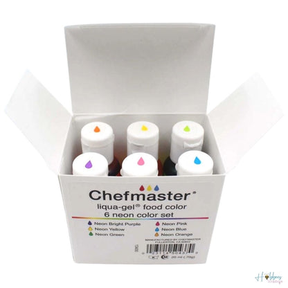 Liqua Gel Neon Color Kit  / Colorantes Vegetales en Gel Descontinuado Chefmaster